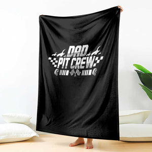 Dad Pit Crew Throw Blanket Race Car Family Racing Birthday Hosting Parties TS10 Print Your Wear