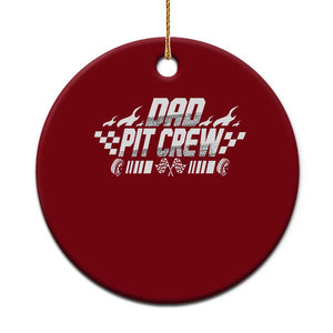 Dad Pit Crew Ceramic Ornament Race Car Family Racing Birthday Hosting Parties TS10 1pc Red Print Your Wear