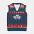 Dad Pit Crew V-Neck Knit Sweater Vest Race Car Family Racing Birthday Hosting Parties TS10 Navy Red Print Your Wear