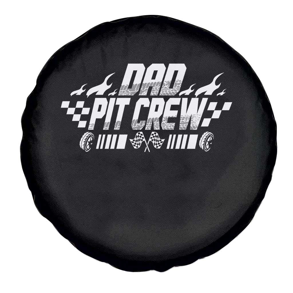 Dad Pit Crew Spare Tire Cover Race Car Family Racing Birthday Hosting Parties TS10 Print Your Wear