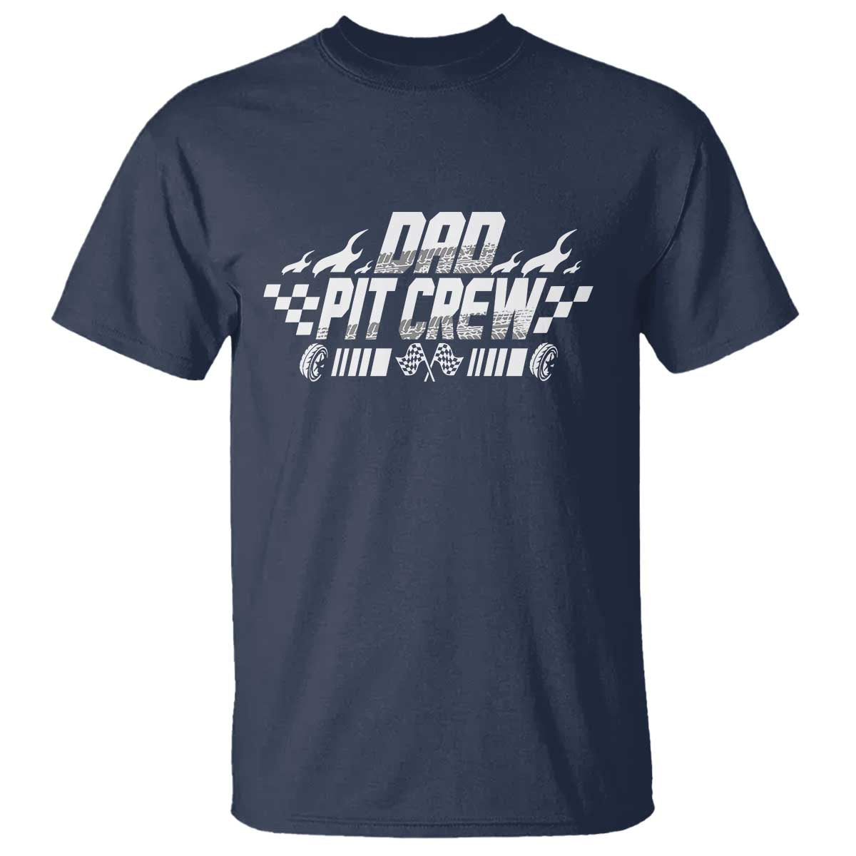 Dad Pit Crew T Shirt Race Car Family Racing Birthday Hosting Parties TS10 Navy Print Your Wear