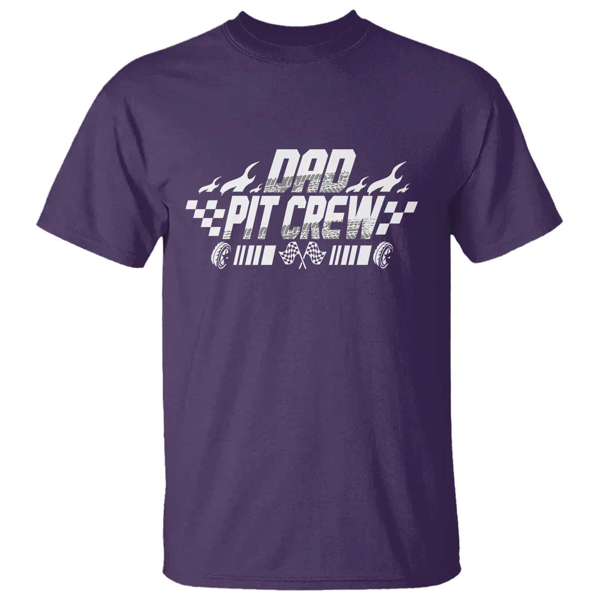Dad Pit Crew T Shirt Race Car Family Racing Birthday Hosting Parties TS10 Purple Print Your Wear