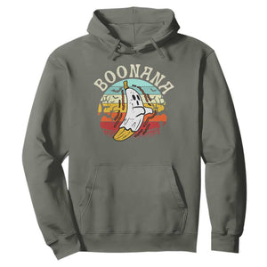 Boonana Cute Ghost Banana Halloween Costume Hoodie TS10 Military Green Print Your Wear