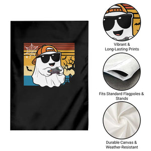 Halloween Boys Kids Ghost Gamer Scary Costume Gaming Men Garden Flag Retro Funny Halloween TS10 Print Your Wear