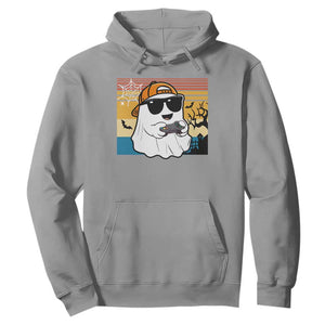 Halloween Boys Kids Ghost Gamer Scary Costume Gaming Men Hoodie Retro Funny Halloween TS10 Sport Gray Print Your Wear