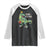 Dinosaur Christmas Tree Rex Raglan Shirt Merry Rex-Mas Xmas Pet Dino Trex Xmas Lights TS10 Black White Print Your Wear