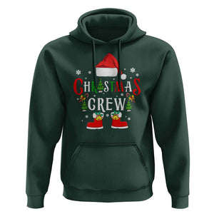 Christmas Crew Hoodie Merry and Bright Christmas Shirt Xmas TS10 Dark Forest Green Print Your Wear