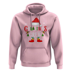 Christmas Crew Hoodie Merry and Bright Christmas Shirt Xmas TS10 Light Pink Print Your Wear