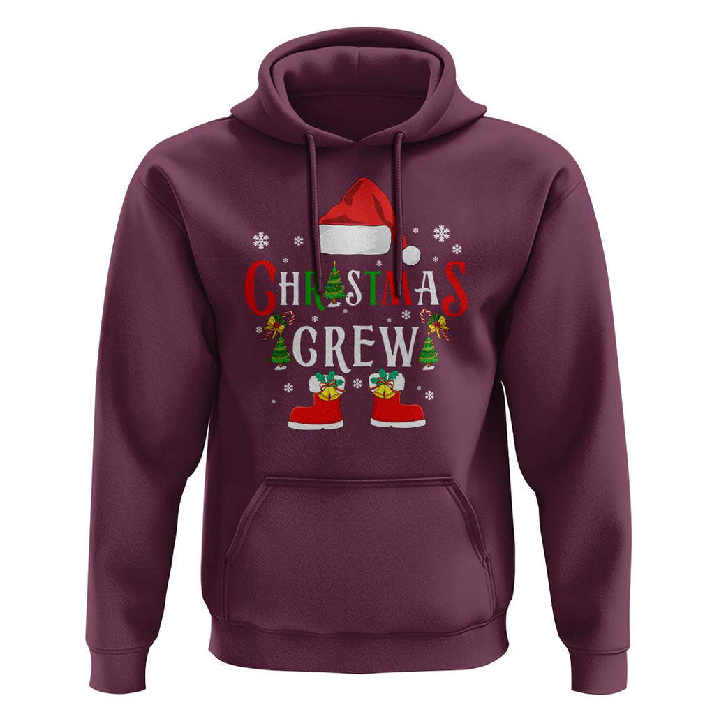 Christmas Crew Hoodie Merry and Bright Christmas Shirt Xmas TS10 Maroon Print Your Wear