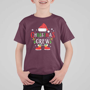 Christmas Crew T Shirt For Kid Merry and Bright Christmas Shirt Xmas TS10 Maroon Print Your Wear
