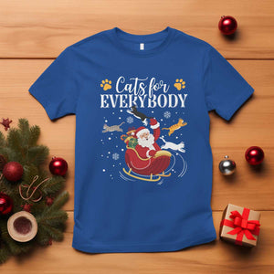Christmas Cat Lover T Shirt Cats For Everybody Funny Xmas TS10 Royal Blue Print Your Wear