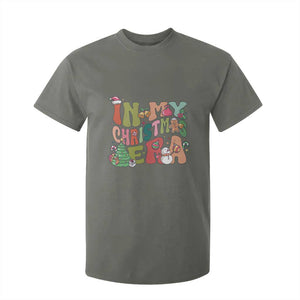 In My Christmas Era T Shirt For Kid Cute Groovy Holiday Xmas TS10 Military Green Print Your Wear