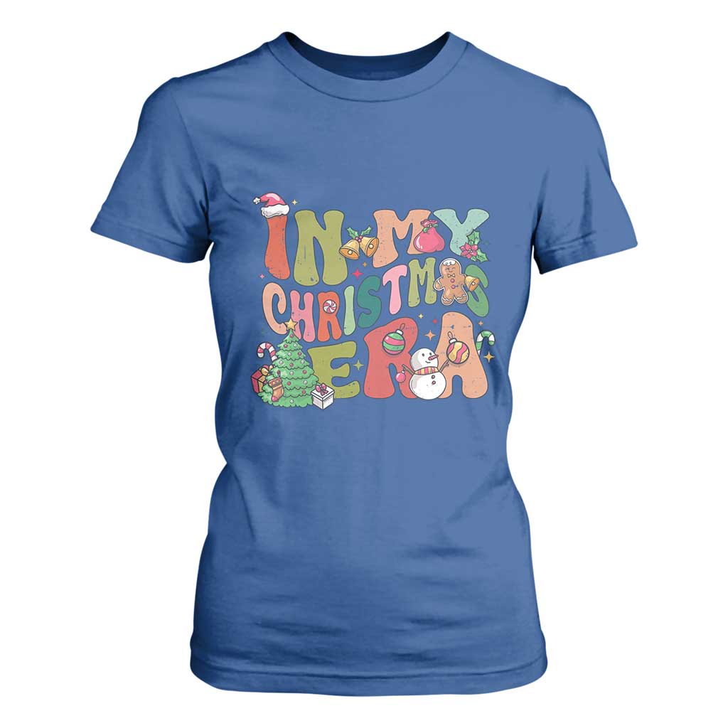 In My Christmas Era T Shirt For Women Cute Groovy Holiday Xmas TS10 Royal Blue Print Your Wear