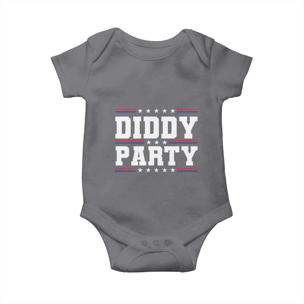 Diddy Party Baby Onesie Funny Offensive Humorous Saying TS10 Charcoal Print Your Wear