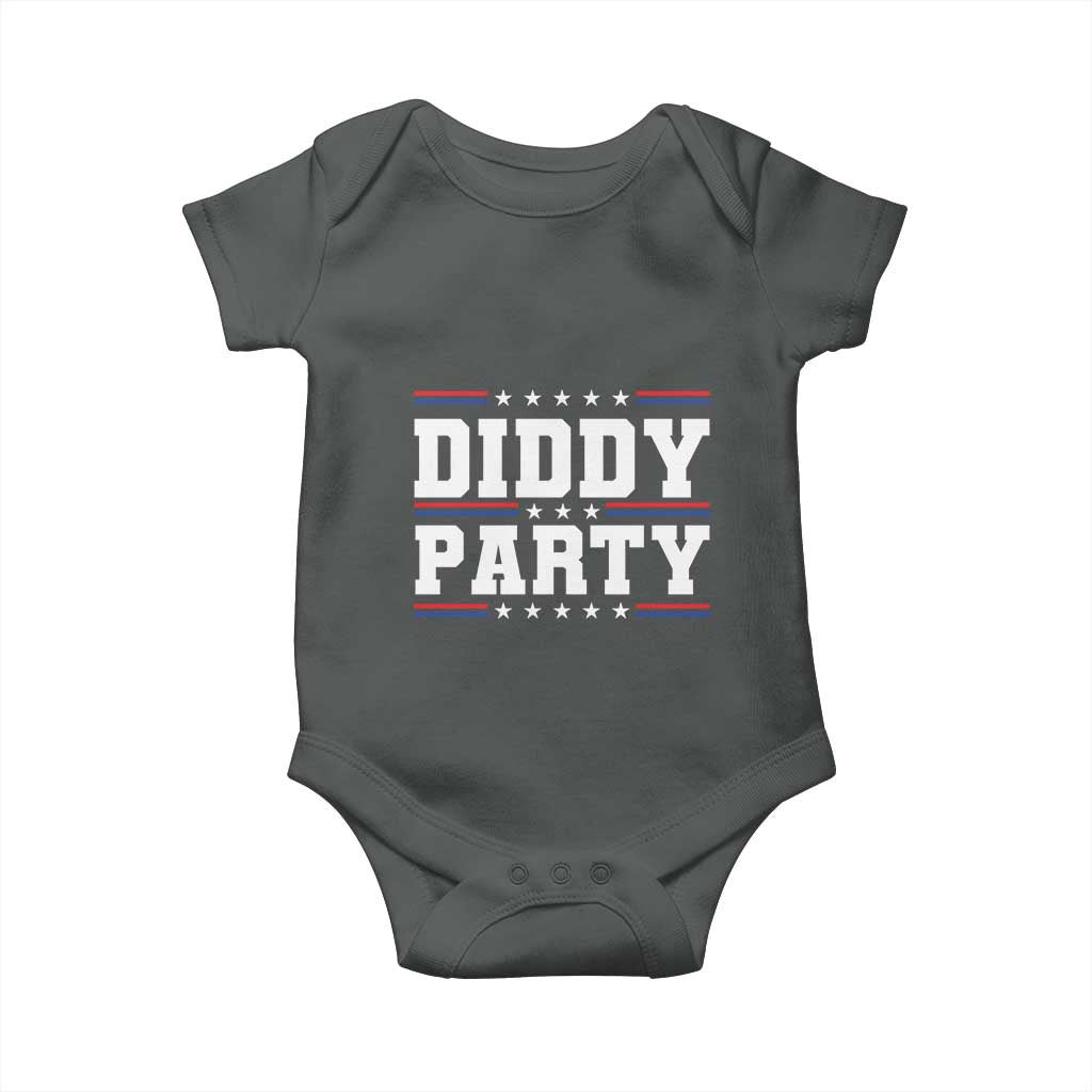 Diddy Party Baby Onesie Funny Offensive Humorous Saying TS10 Dark Heather Print Your Wear