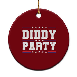 Diddy Party Ceramic Ornament Funny Offensive Humorous Saying TS10 1pc Red Print Your Wear