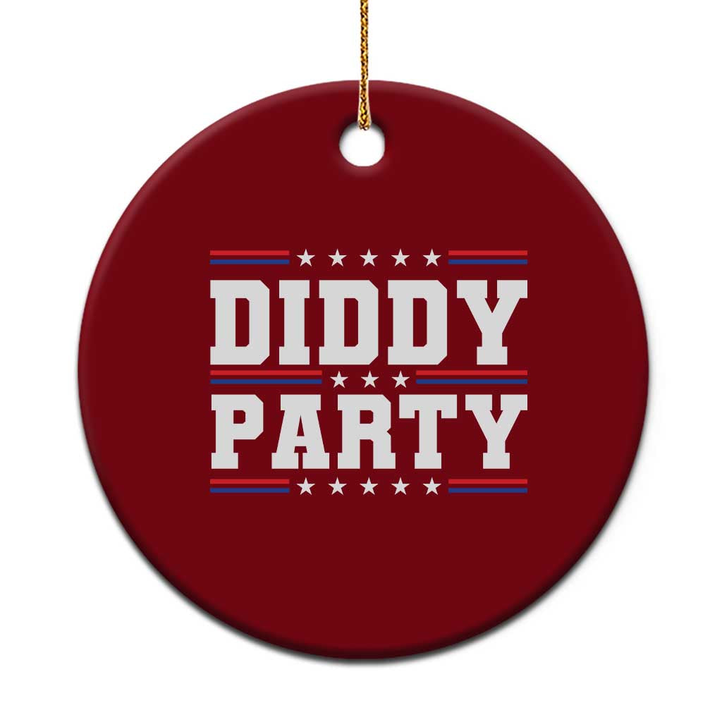 Diddy Party Ceramic Ornament Funny Offensive Humorous Saying TS10 1pc Red Print Your Wear