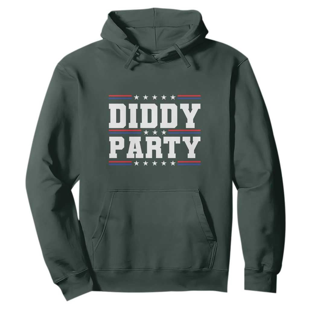 Diddy Party Hoodie Funny Offensive Humorous Saying TS10 Dark Forest Green Print Your Wear