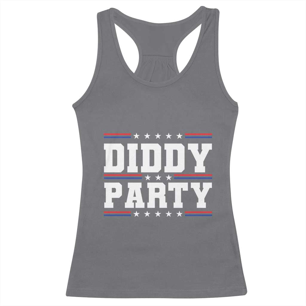 Diddy Party Racerback Tank Top Funny Offensive Humorous Saying TS10 Charcoal Print Your Wear