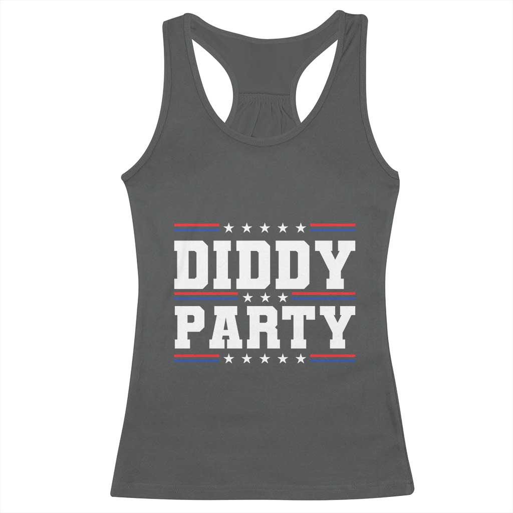Diddy Party Racerback Tank Top Funny Offensive Humorous Saying TS10 Dark Heather Print Your Wear