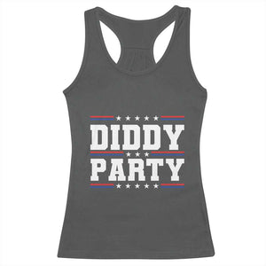 Diddy Party Racerback Tank Top Funny Offensive Humorous Saying TS10 Dark Heather Print Your Wear