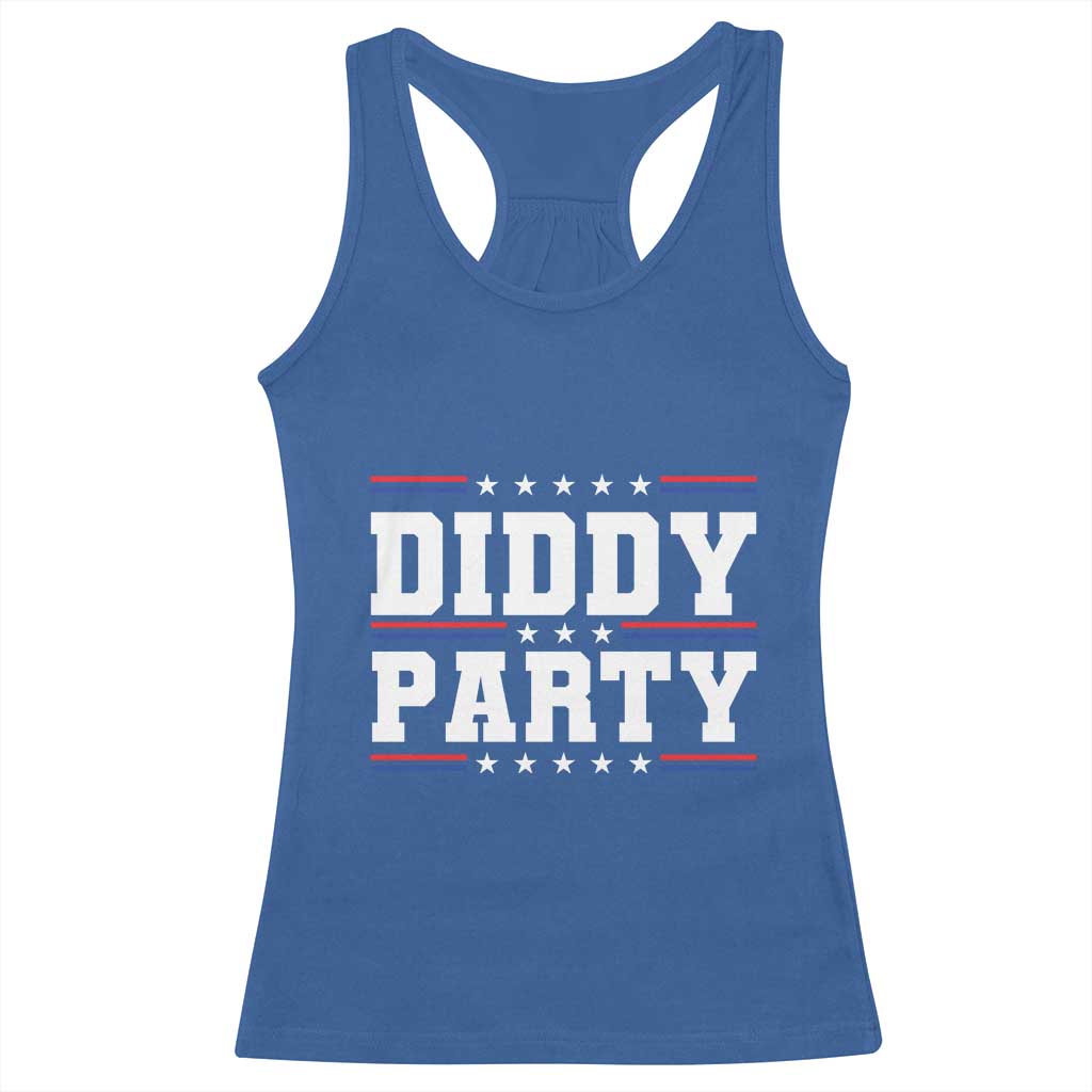 Diddy Party Racerback Tank Top Funny Offensive Humorous Saying TS10 Royal Blue Print Your Wear