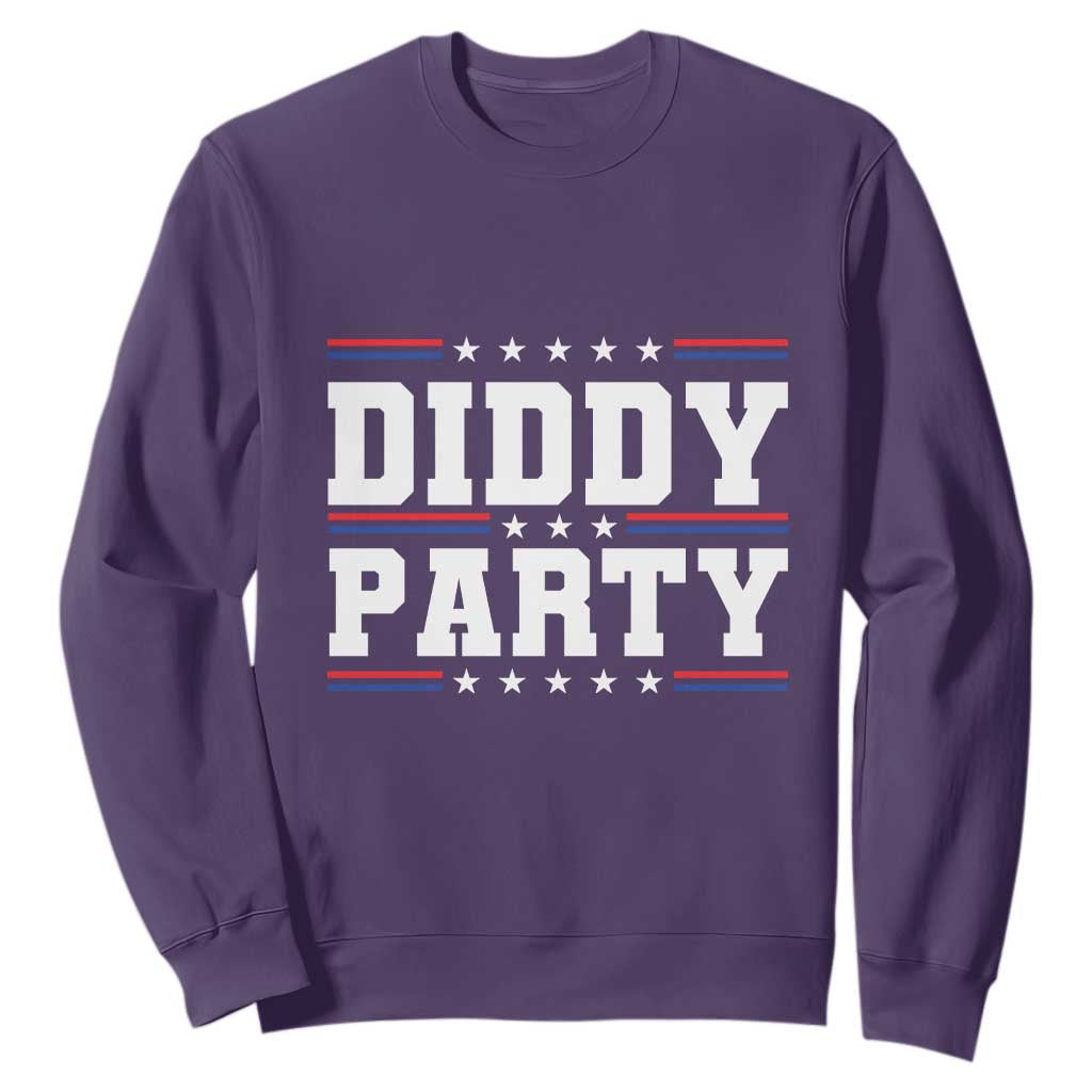 Diddy Party Sweatshirt Funny Offensive Humorous Saying TS10 Purple Print Your Wear