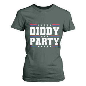 Diddy Party T Shirt For Women Funny Offensive Humorous Saying TS10 Dark Forest Green Print Your Wear