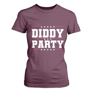Diddy Party T Shirt For Women Funny Offensive Humorous Saying TS10 Maroon Print Your Wear