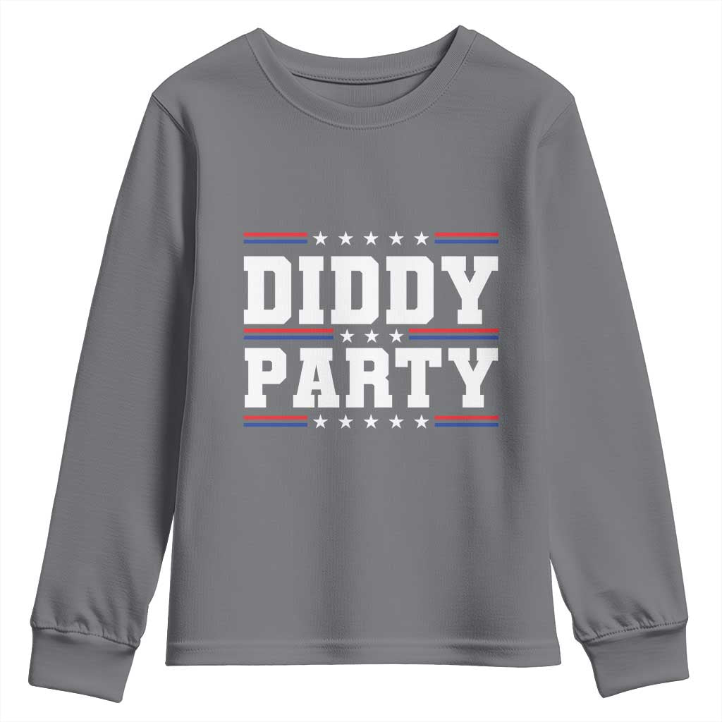 Diddy Party Youth Sweatshirt Funny Offensive Humorous Saying TS10 Charcoal Print Your Wear