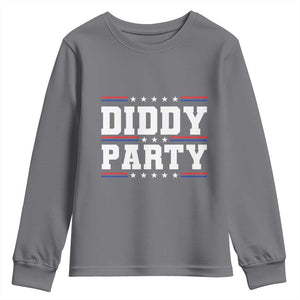 Diddy Party Youth Sweatshirt Funny Offensive Humorous Saying TS10 Charcoal Print Your Wear