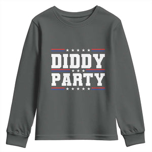 Diddy Party Youth Sweatshirt Funny Offensive Humorous Saying TS10 Dark Heather Print Your Wear