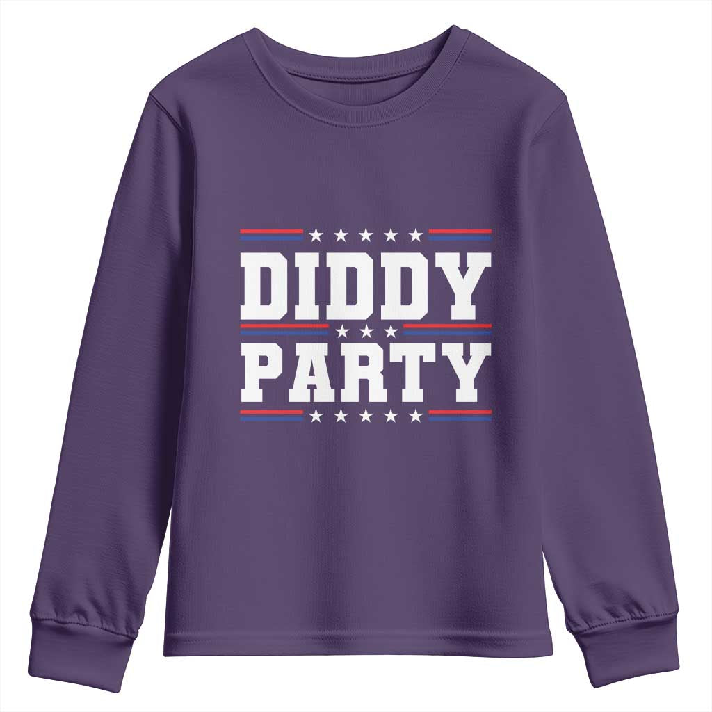 Diddy Party Youth Sweatshirt Funny Offensive Humorous Saying TS10 Purple Print Your Wear