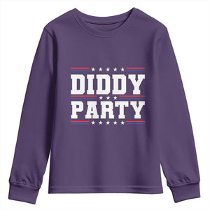 Diddy Party Youth Sweatshirt Funny Offensive Humorous Saying TS10 Purple Print Your Wear