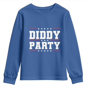 Diddy Party Youth Sweatshirt Funny Offensive Humorous Saying TS10 Royal Blue Print Your Wear