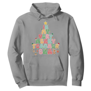 Christmas Teacher Hoodie In My Very Merry Teacher Era Xmas Tree TS10 Sport Gray Print Your Wear