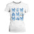 Coquette Bow Christmas T Shirt For Women Cozy Winter Xmas Gift Blue Holiday TS10 White Print Your Wear