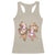 Gingerbread Coquette Bow Christmas Racerback Tank Top Cute Snowman Girly Xmas Gifts For Her TS10 Sand Print Your Wear