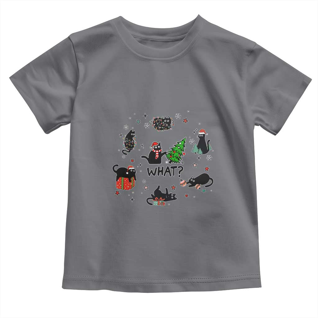 Cute Cat Christmas Baby Shirt What? Funny Meowy Catmas Gift For New Year TS10 Charcoal Print Your Wear