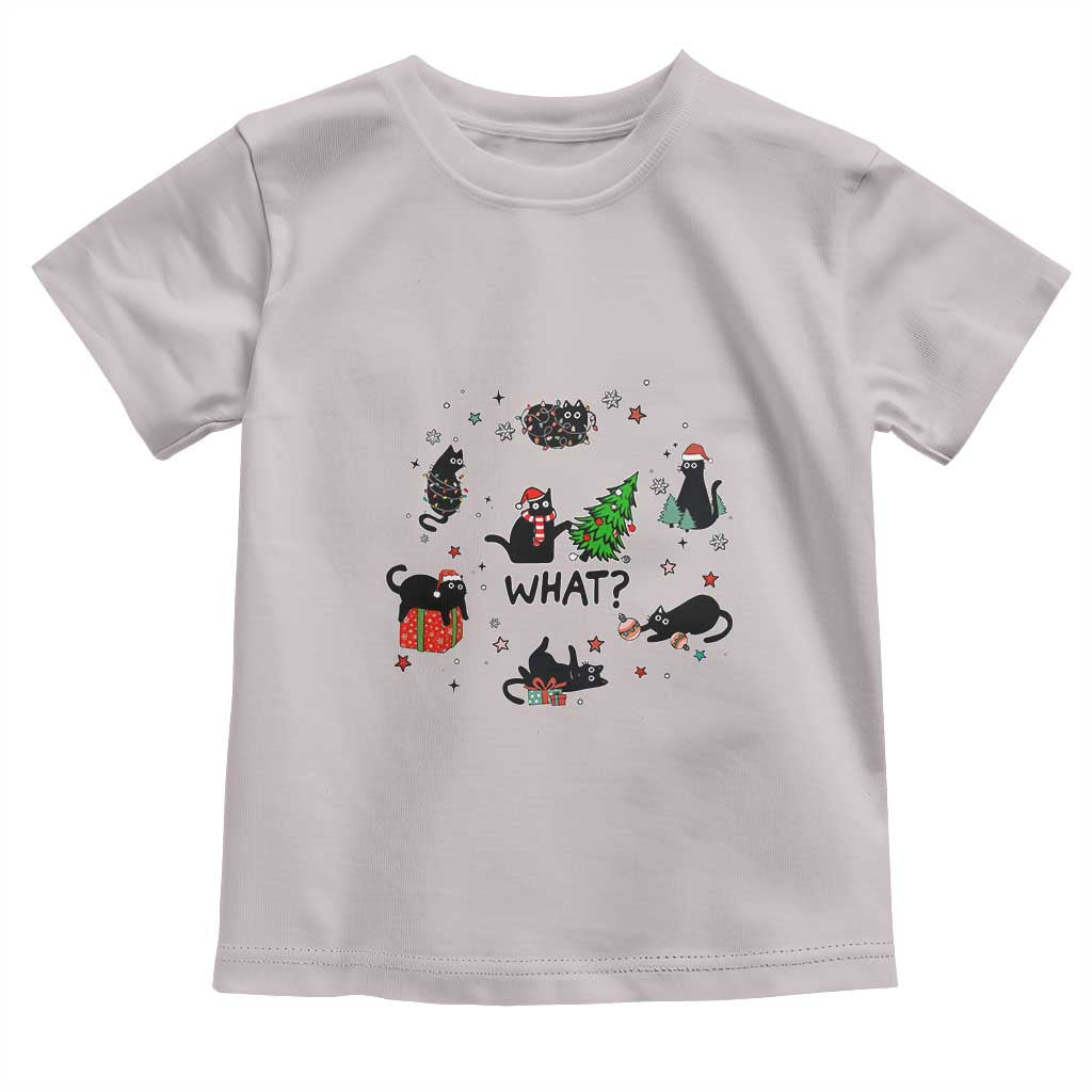 Cute Cat Christmas Baby Shirt What? Funny Meowy Catmas Gift For New Year TS10 Ice Gray Print Your Wear