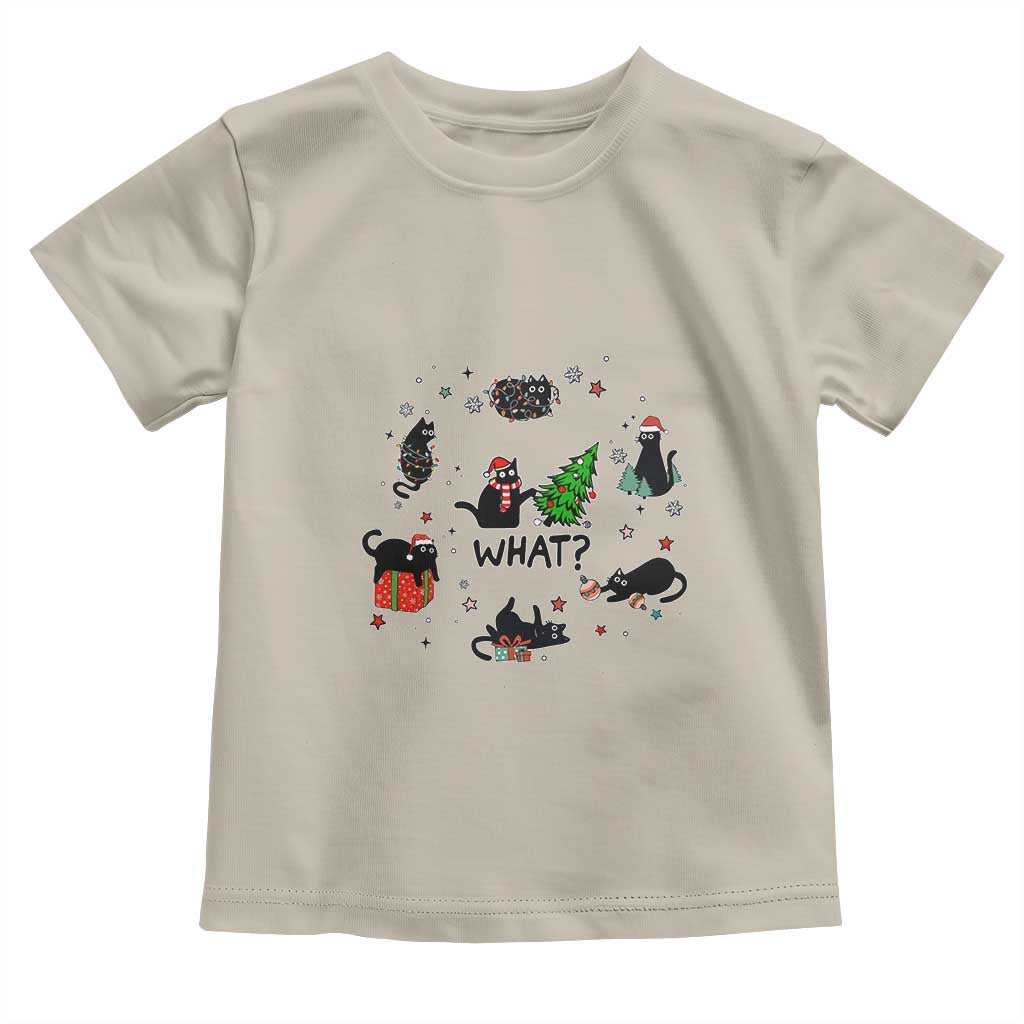Cute Cat Christmas Baby Shirt What? Funny Meowy Catmas Gift For New Year TS10 Sand Print Your Wear