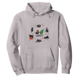 Cute Cat Christmas Hoodie What? Funny Meowy Catmas Gift For New Year TS10 Ice Gray Print Your Wear