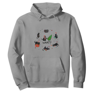 Cute Cat Christmas Hoodie What? Funny Meowy Catmas Gift For New Year TS10 Sport Gray Print Your Wear
