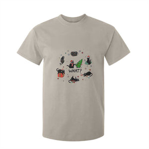 Cute Cat Christmas T Shirt For Kid What? Funny Meowy Catmas Gift For New Year TS10 Sand Print Your Wear