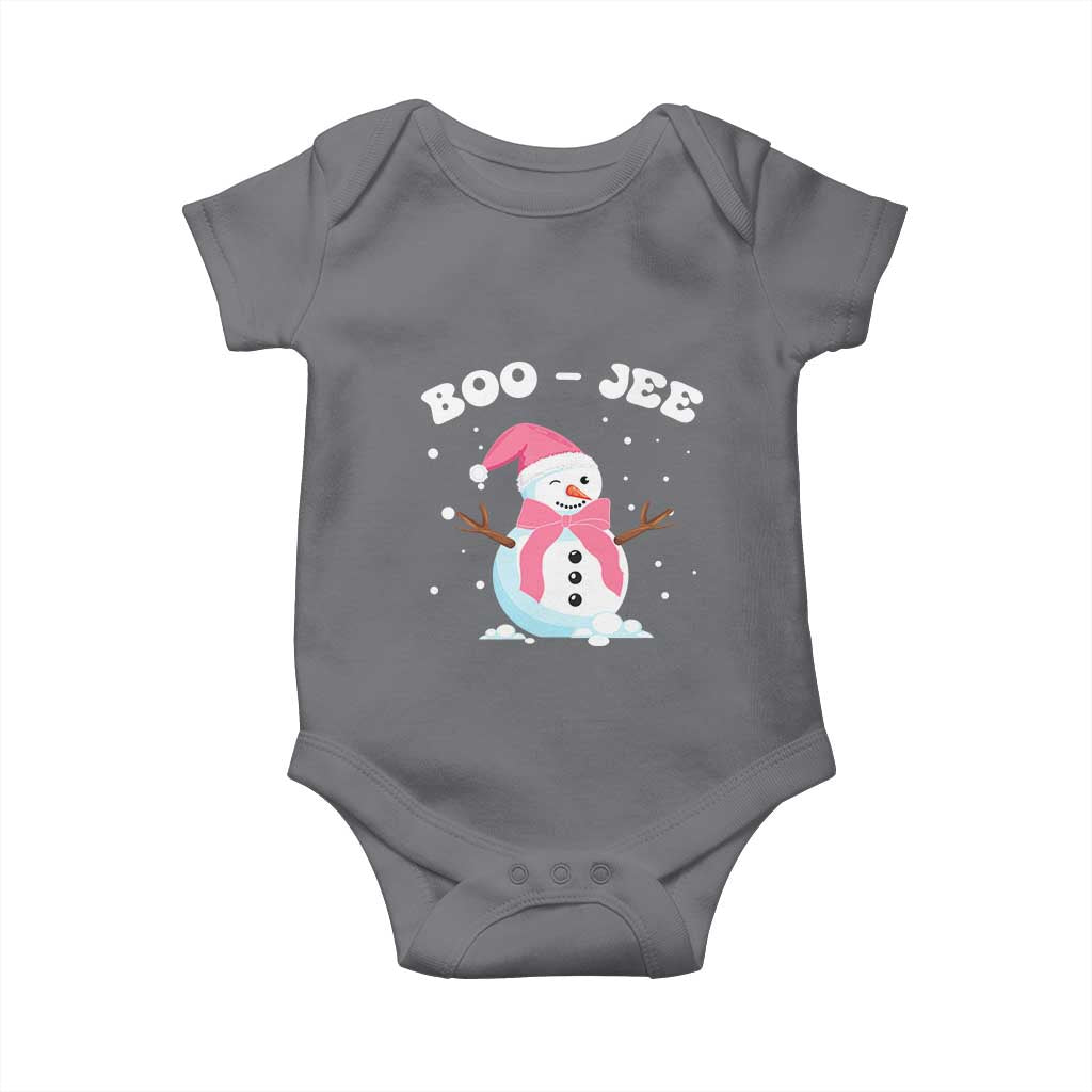 Bougie Snowman Baby Onesie Pink Christmas Xmas Gifts TS10 Charcoal Print Your Wear