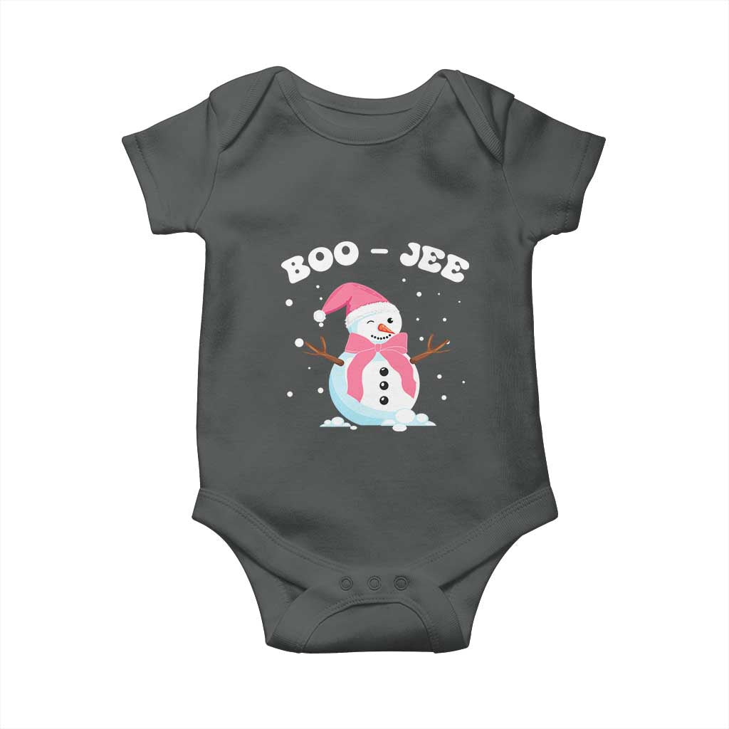 Bougie Snowman Baby Onesie Pink Christmas Xmas Gifts TS10 Dark Heather Print Your Wear