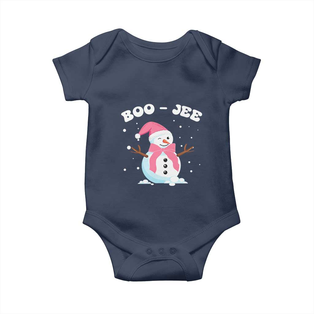 Bougie Snowman Baby Onesie Pink Christmas Xmas Gifts TS10 Navy Print Your Wear