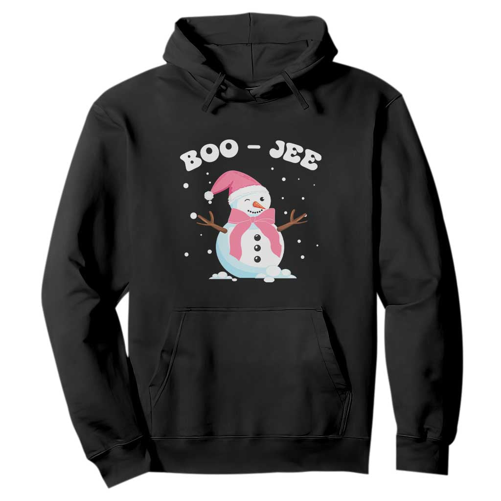 Bougie Snowman Hoodie Pink Christmas Xmas Gifts TS10 Black Print Your Wear