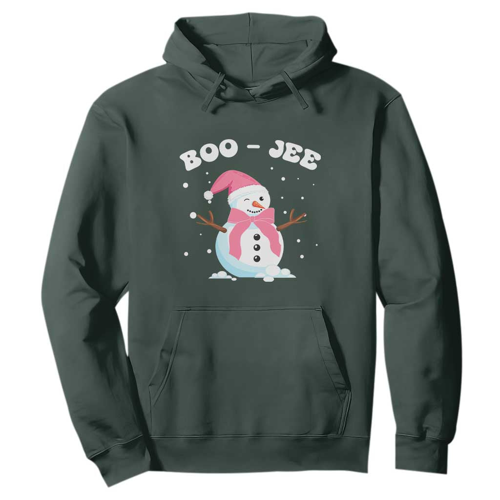 Bougie Snowman Hoodie Pink Christmas Xmas Gifts TS10 Dark Forest Green Print Your Wear