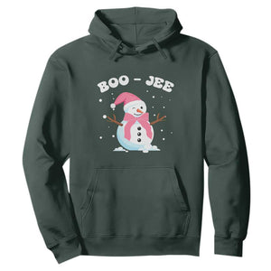 Bougie Snowman Hoodie Pink Christmas Xmas Gifts TS10 Dark Forest Green Print Your Wear